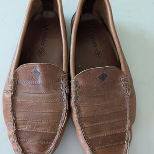 Quoddy Men's Brown Leather Slip-Ons